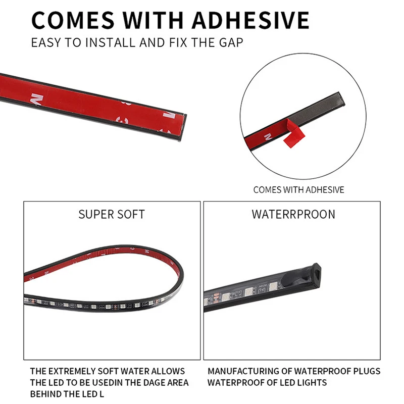 RGB LED Light bar รถ Underglow - Rgb Underglow Strip บทวิจารณ์และราคา