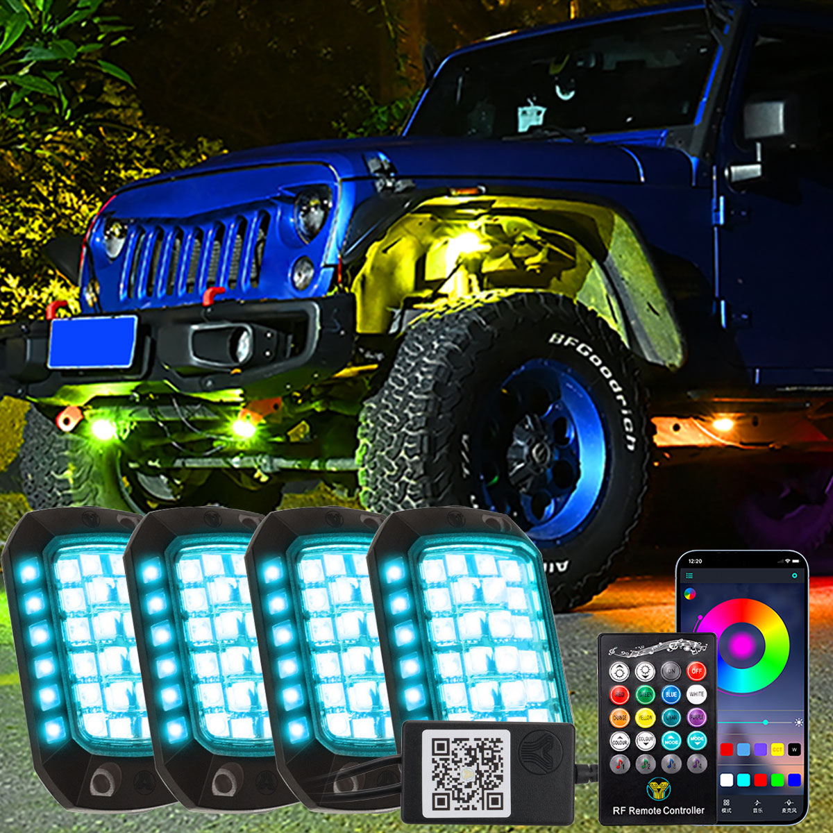 รถ RGB LED แชสซี Light Strip 4 - Rgb Underglow Strip บทวิจารณ์และราคา