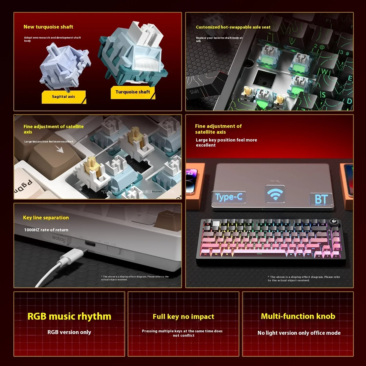 Leobog Hi75C Hi75 Hi75C Pro อล - Keyboard Gaming Transparent บทวิจารณ์และราคา