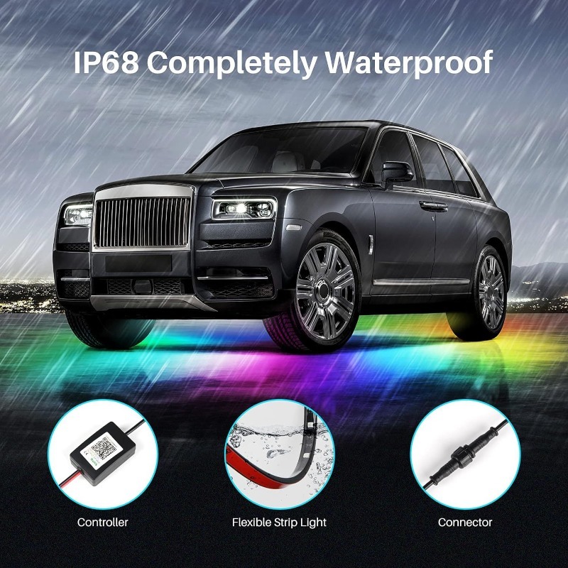 ไฟตกแต่งใต้ท้องรถยนต์แบบยืดหยุ - Rgb Underglow Strip บทวิจารณ์และราคา