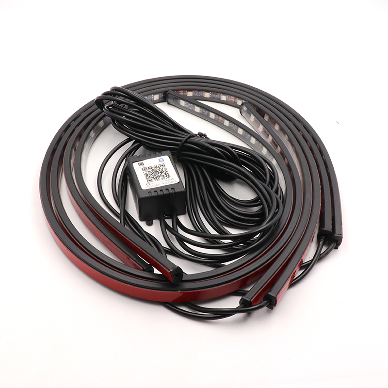 Niscarda 4PCS 12V IP65 App ควบ - Rgb Underglow Strip บทวิจารณ์และราคา