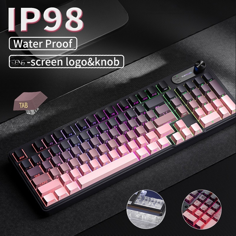 RGB IP98 คีย์บอร์ดเมมเบรนสำหรั - Gaming Keyboard Ip98 บทวิจารณ์และราคา